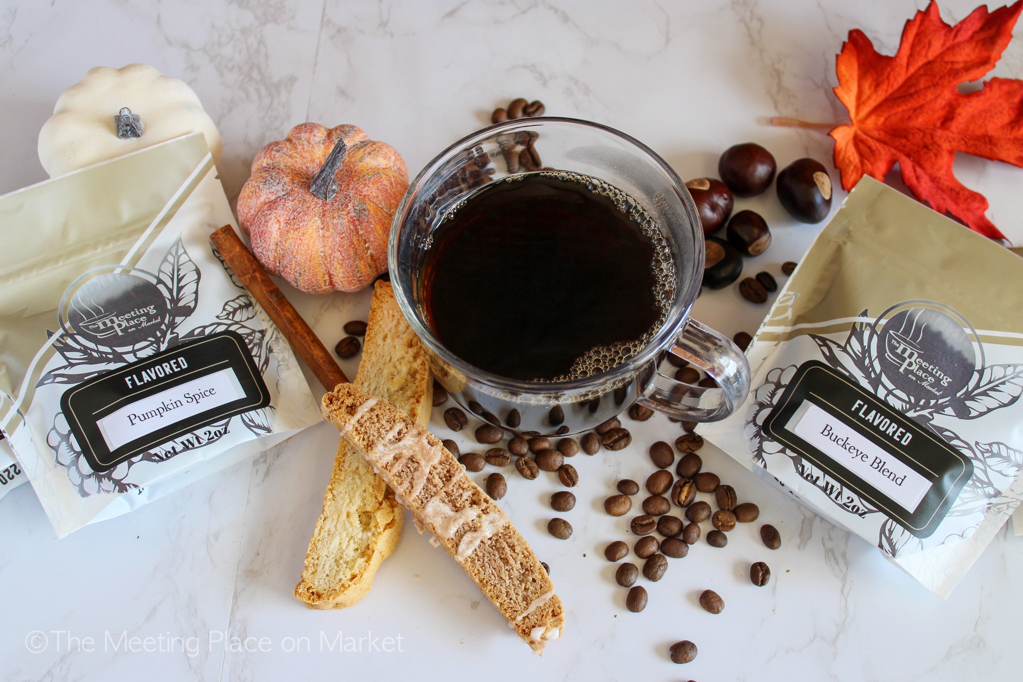 Fall Coffee & Baked Goods Gift Basket, Thanksgiving Gift Box