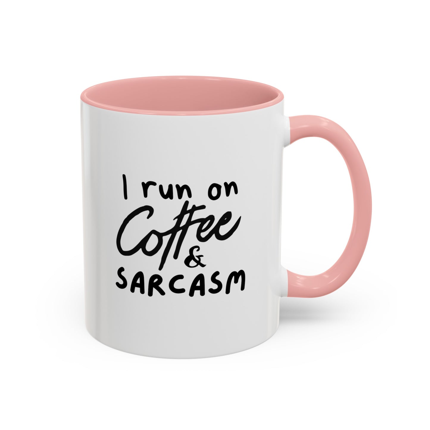 I Run on Coffee & Sarcasm Coffee Mug | Funny Coffee Gift Ideas