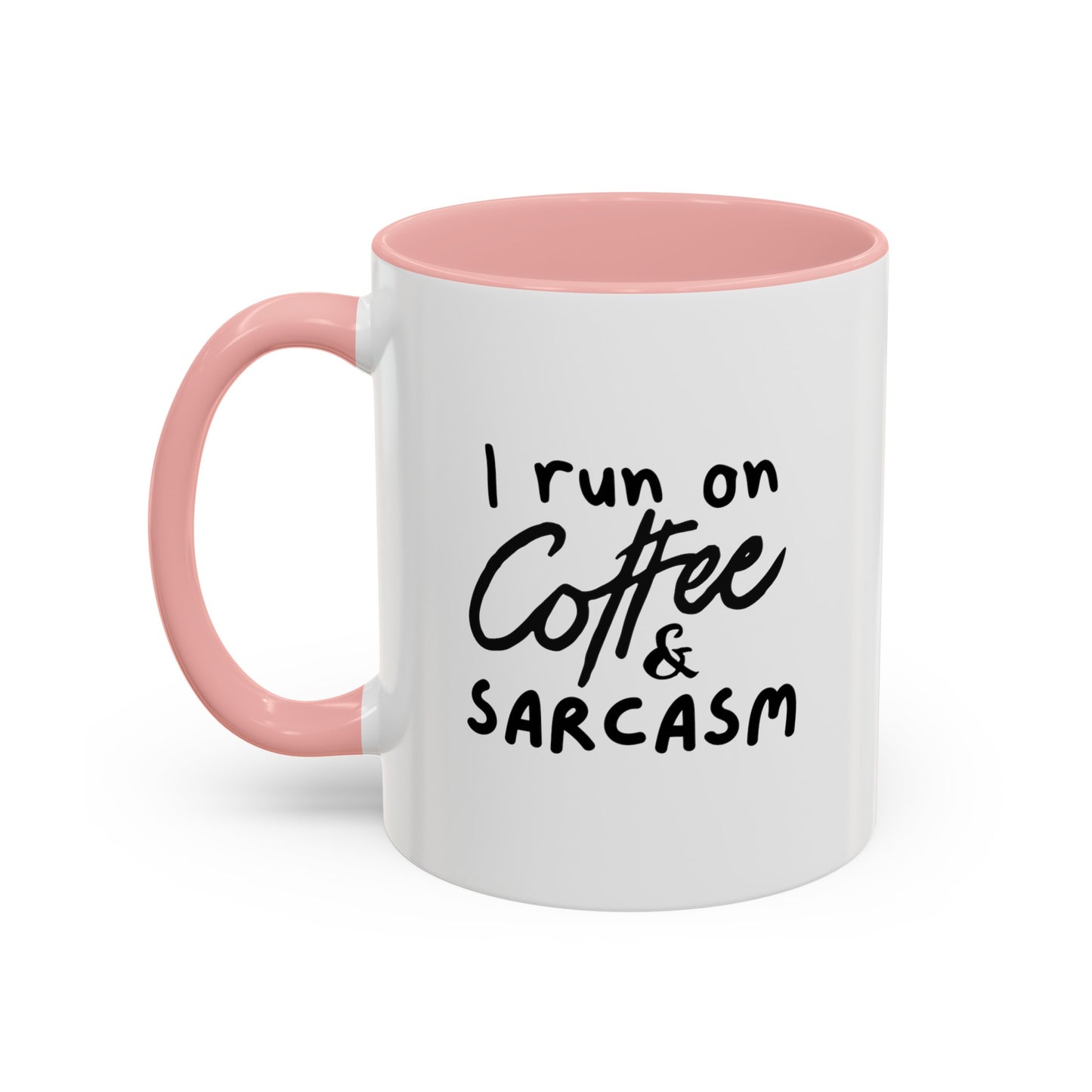 I Run on Coffee & Sarcasm Coffee Mug | Funny Coffee Gift Ideas