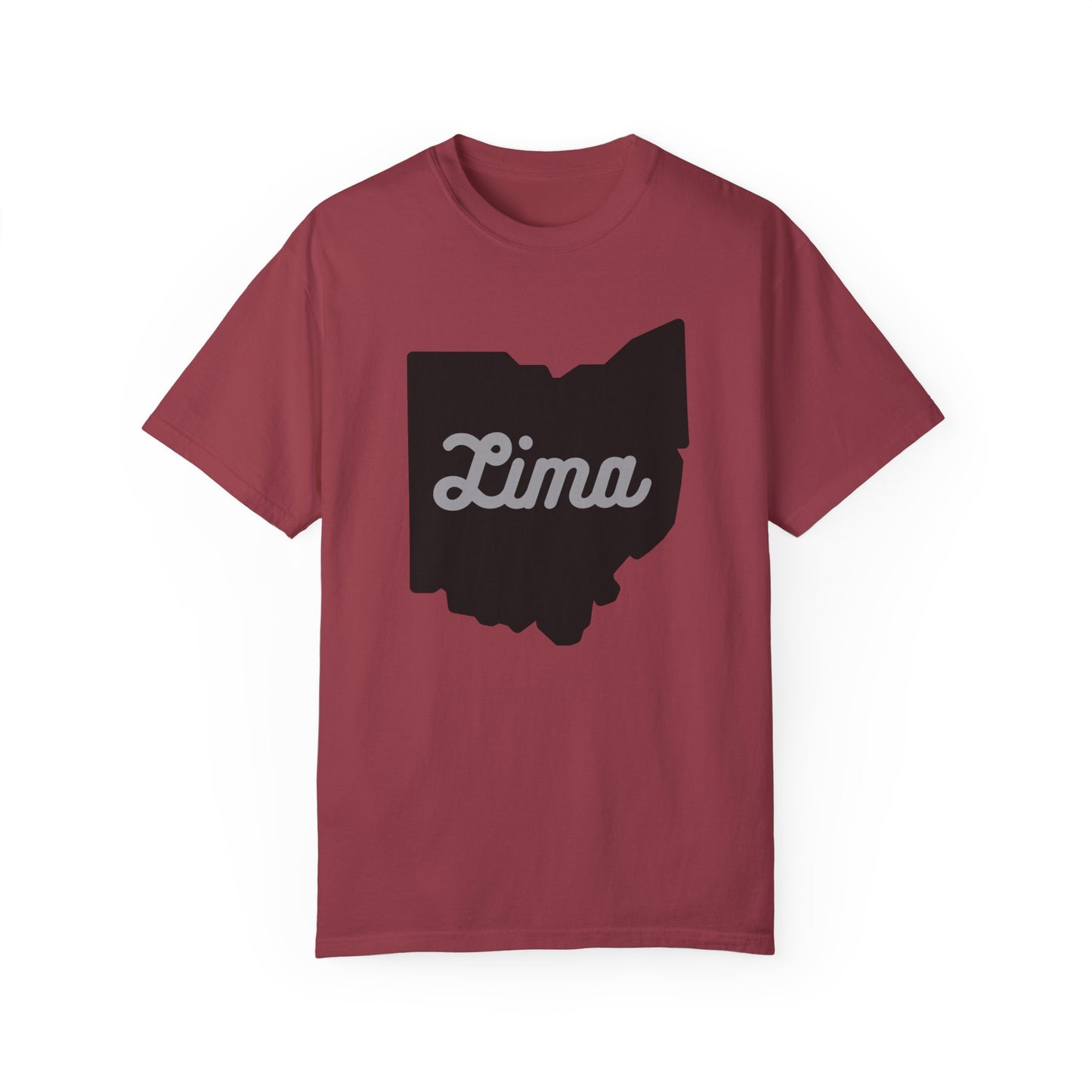 Lima, Ohio Burgundy T-shirt