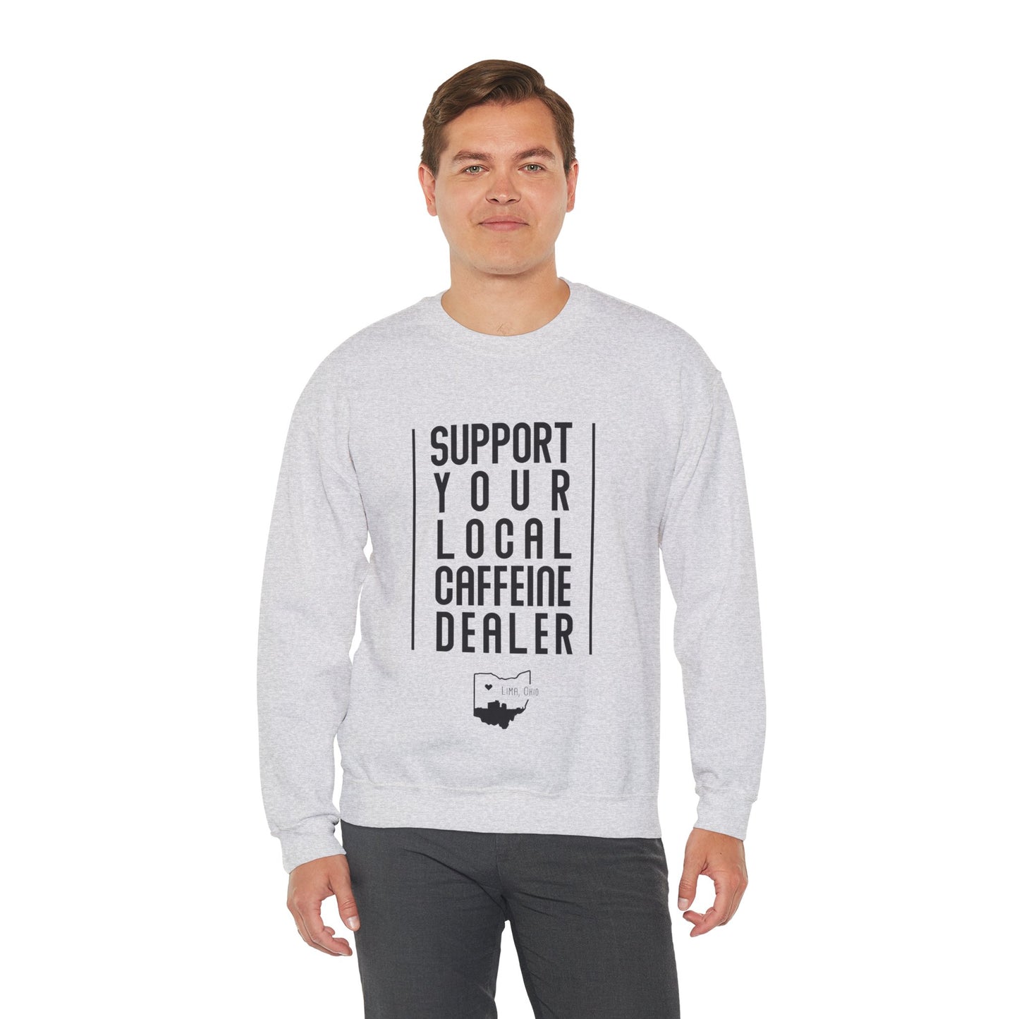 Local Caffeine Dealer Unisex Heavy Blend™ Crewneck Sweatshirt