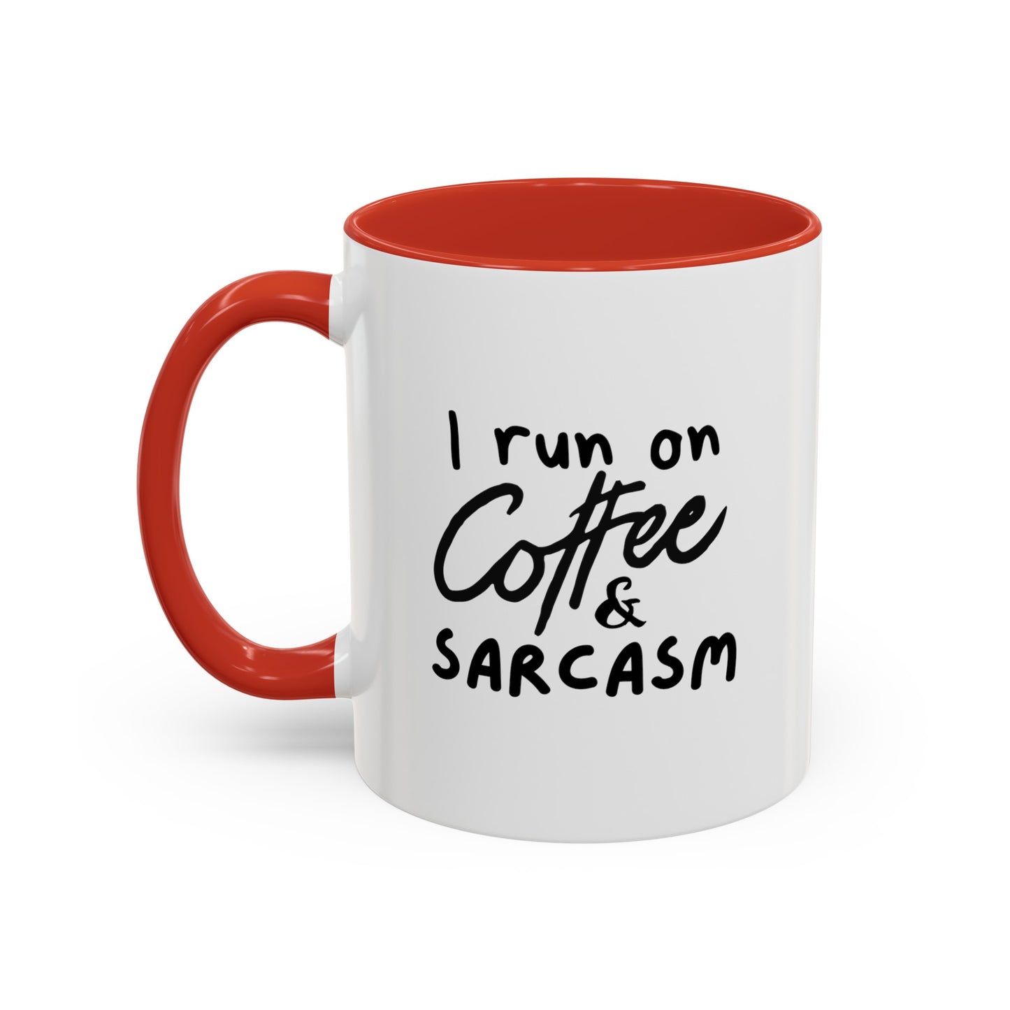 I Run on Coffee & Sarcasm Coffee Mug | Funny Coffee Gift Ideas