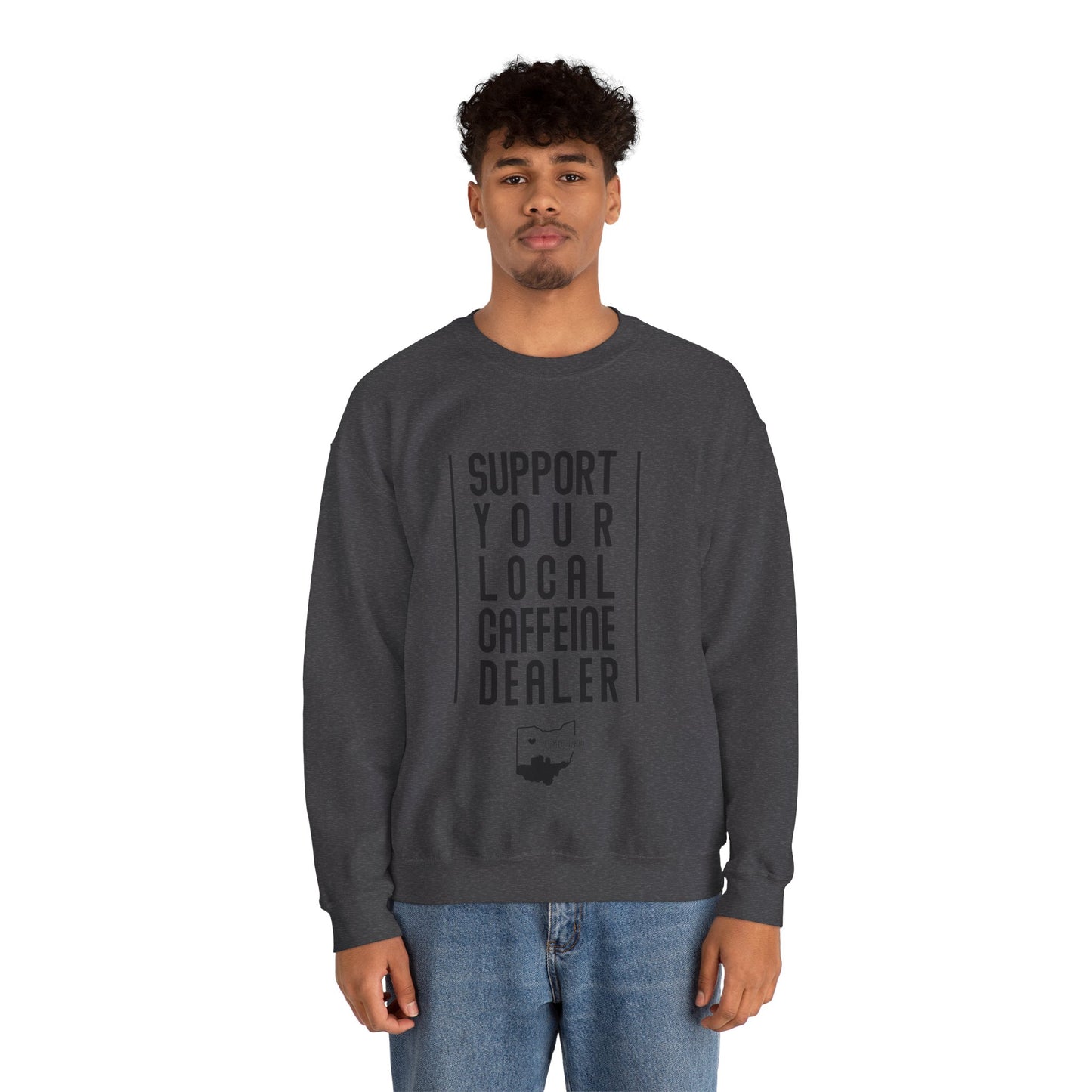Local Caffeine Dealer Unisex Heavy Blend™ Crewneck Sweatshirt