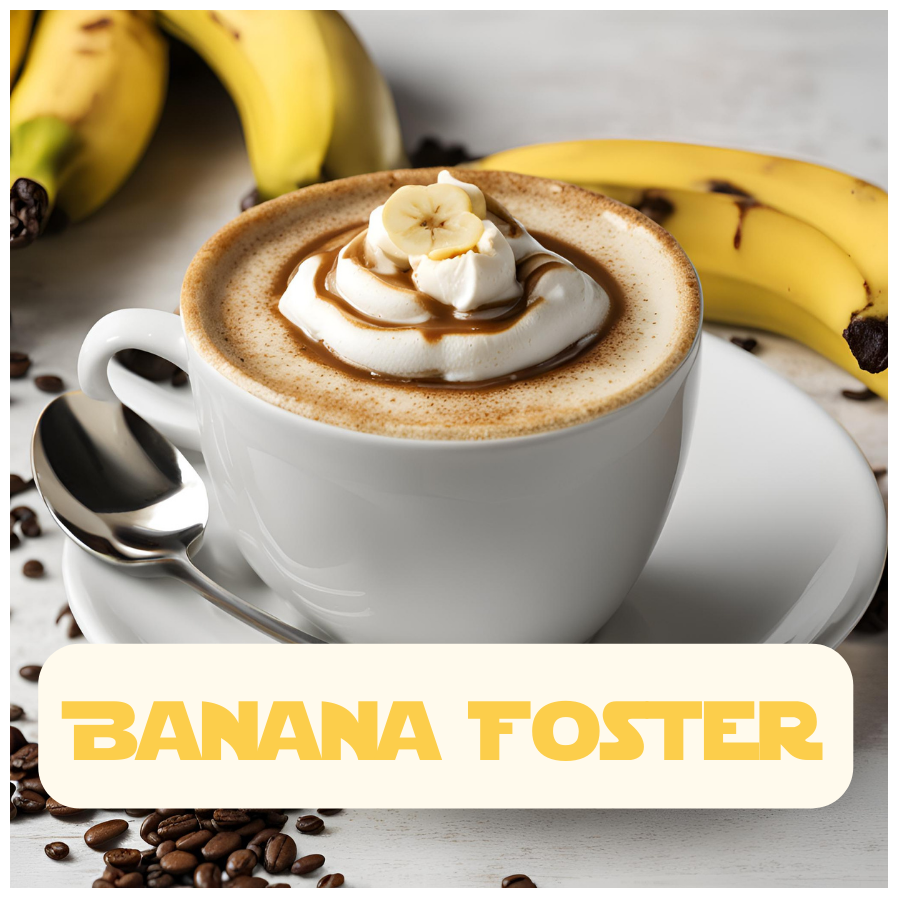 Banana Foster Flavored Coffee Beans / Ground Coffee