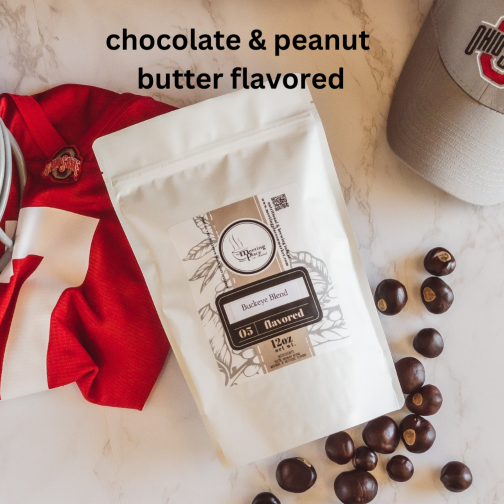 Buckeye Blend | Chocolate & Peanut Butter Flavored Coffee Beans / Ground Coffee