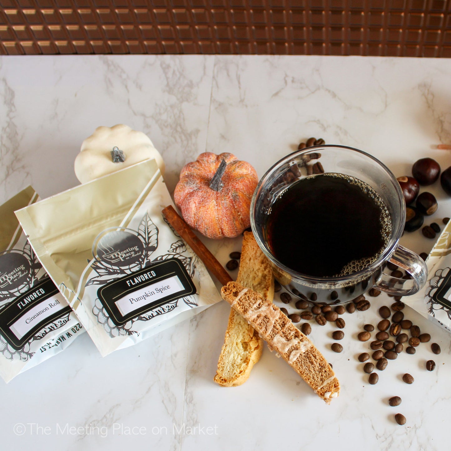 Birthday Gift Gourmet Coffee and Biscotti Gift Box Birthday Gift Basket - The Meeting Place on Market