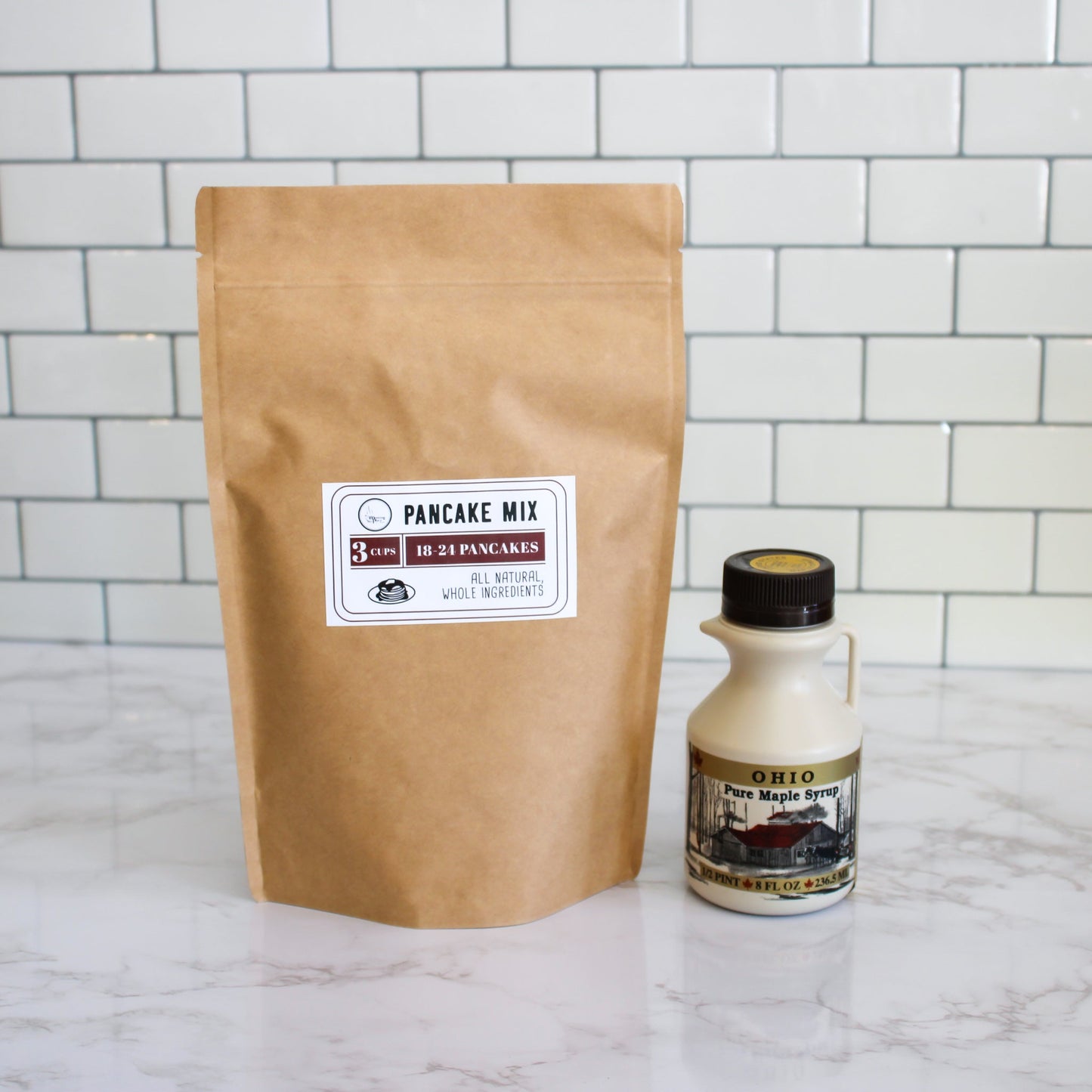 Breakfast in Bed Gift Box with Pancakes, Maple Syrup, and Coffee Baked Goods Gift Boxes - The Meeting Place on Market