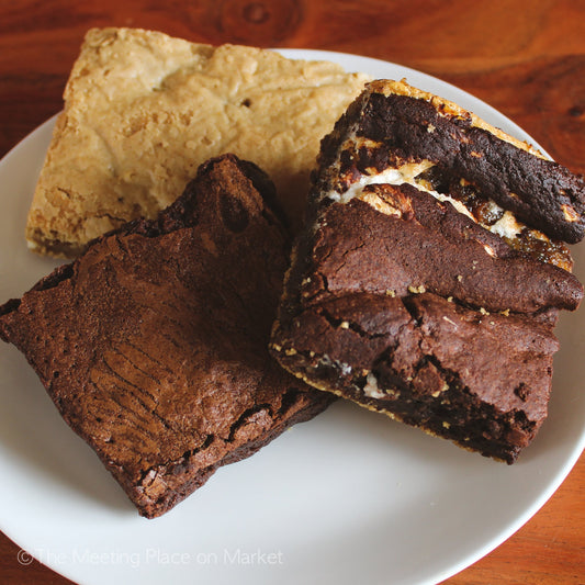 Chocolate Lover Gift Basket with Brownies, Blondies, and Hot Chocolate Student Gift Basket - The Meeting Place on Market