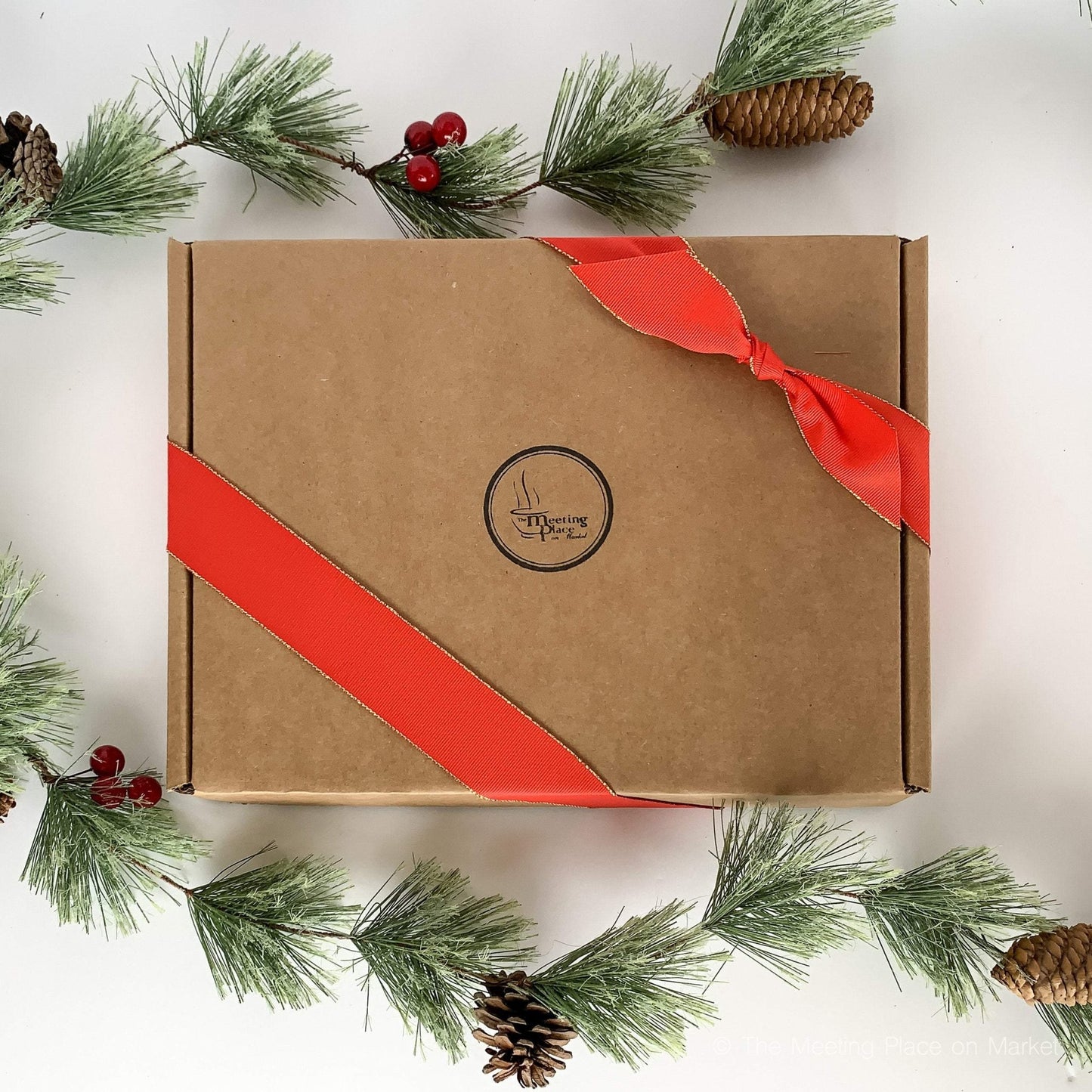 Christmas Breakfast with Santa Gift Box Christmas Gift Basket - The Meeting Place on Market