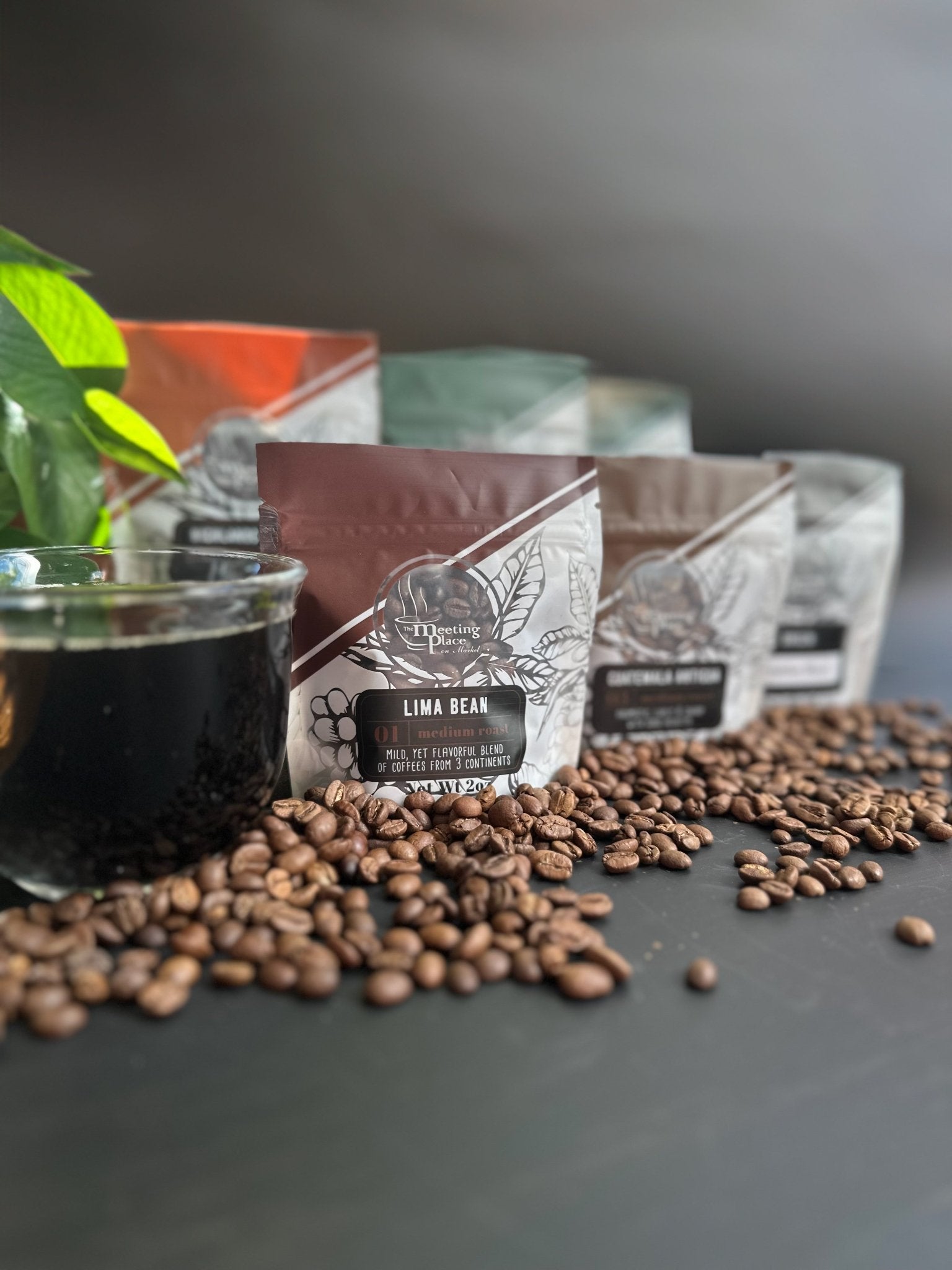Coffee Sampler Gift Box, Variety Set of 6 Holiday Coffees Christmas Gift Basket - The Meeting Place on Market