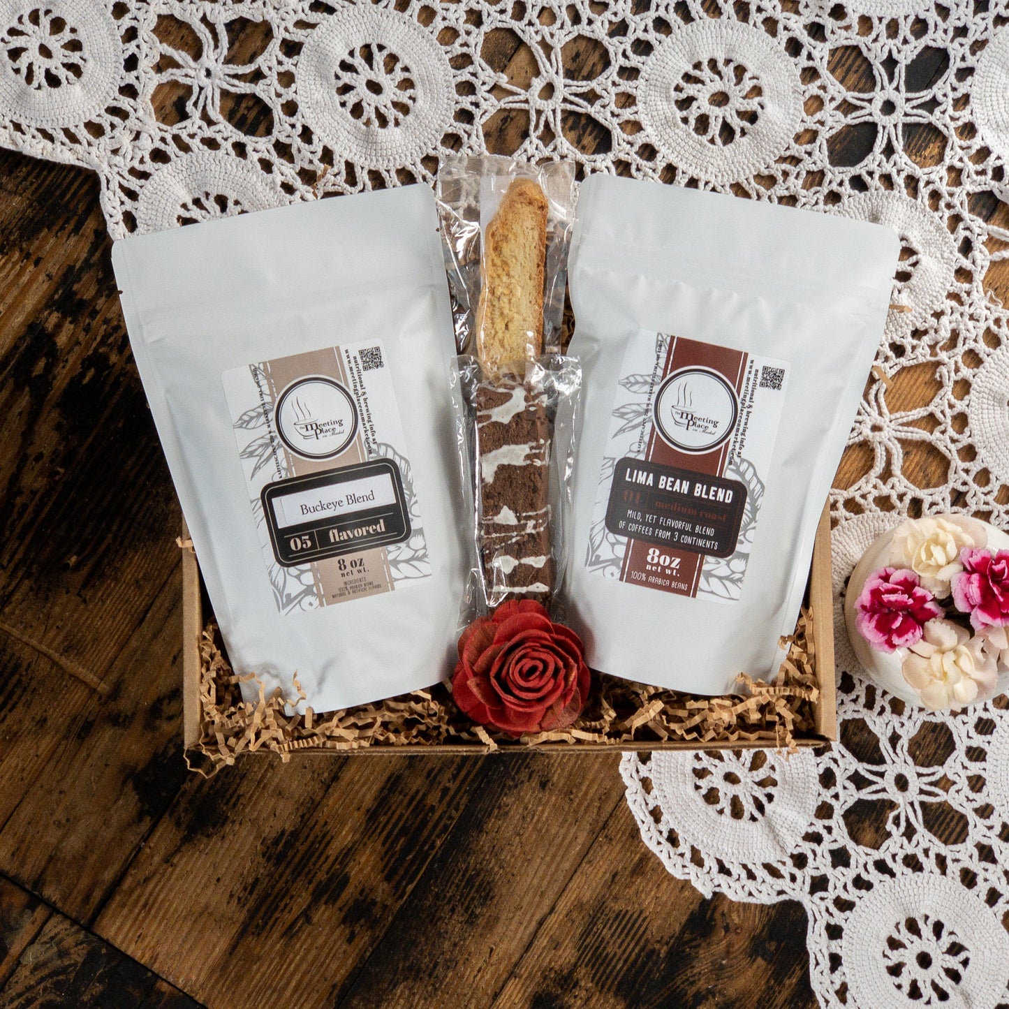 Deluxe Valentine's Day Coffee Lover's Gift Box Valentine's Day Gift Basket - The Meeting Place on Market