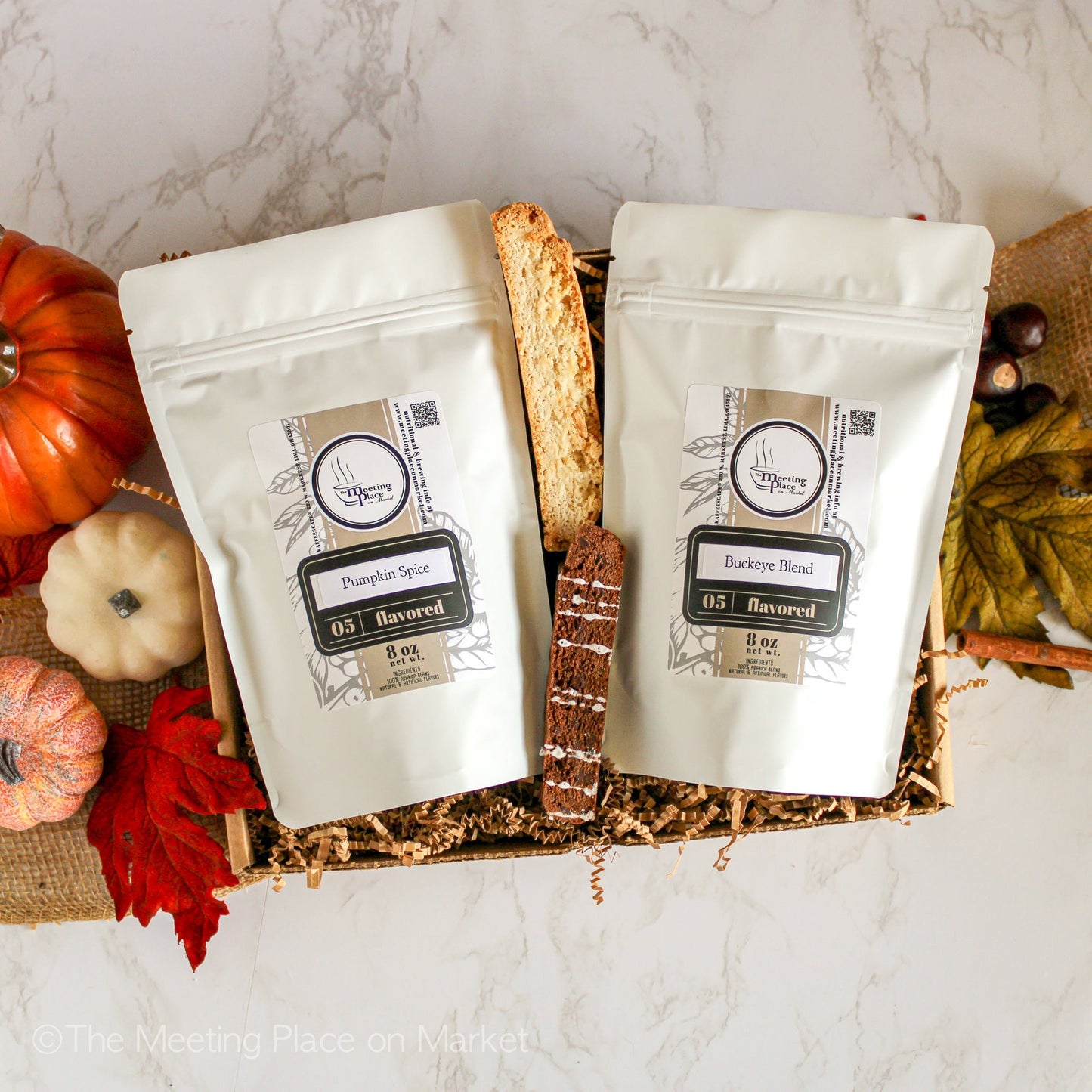 Fall Autumn Coffee Gift Box, Thanksgiving Gift Basket, Pumpkin Spice Coffee Fall / Autumn Gifts - The Meeting Place on Market