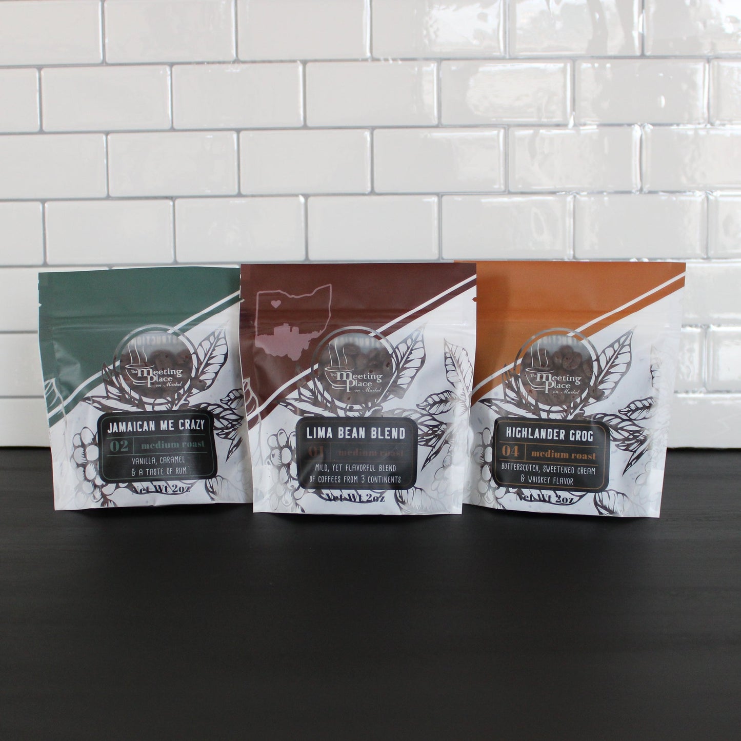Flavored or Origin Starter Coffee Sampler | Set of 3 Coffees Birthday Gift Basket - The Meeting Place on Market