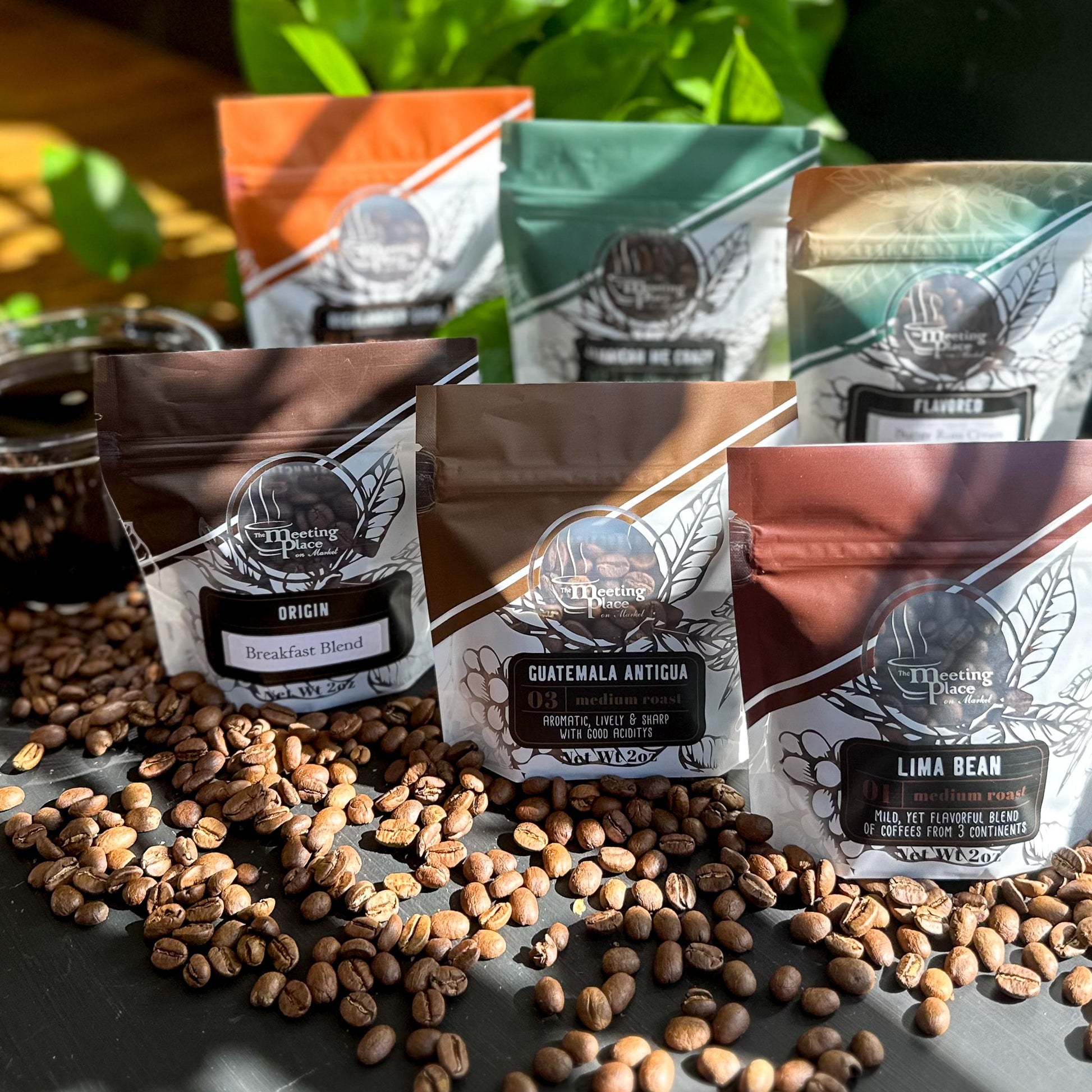 Gourmet Coffee Around the World Sampler Gift Box Corporate Gift Baskets - The Meeting Place on Market