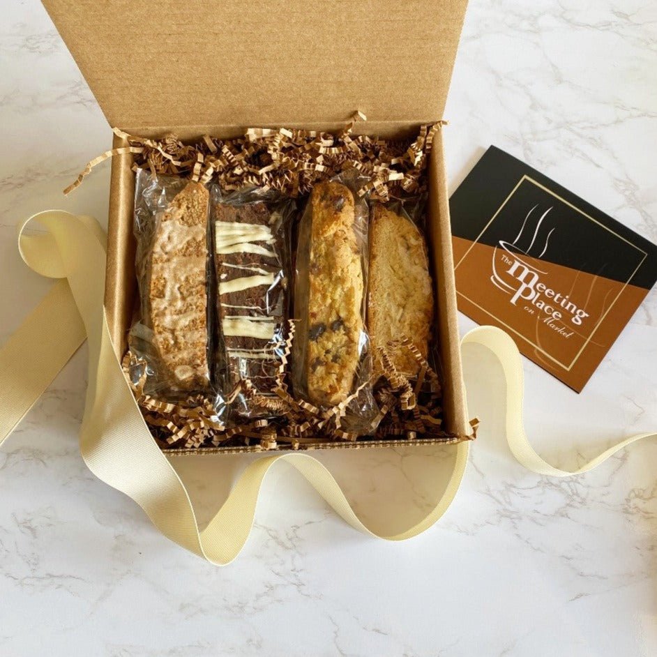 Handmade Italian Biscotti Gift Box | Set of 8 Corporate Gift Baskets - The Meeting Place on Market