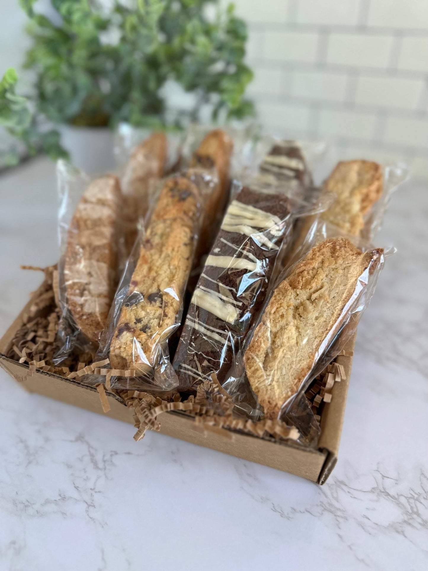 Handmade Italian Biscotti Gift Box | Set of 8 Corporate Gift Baskets - The Meeting Place on Market