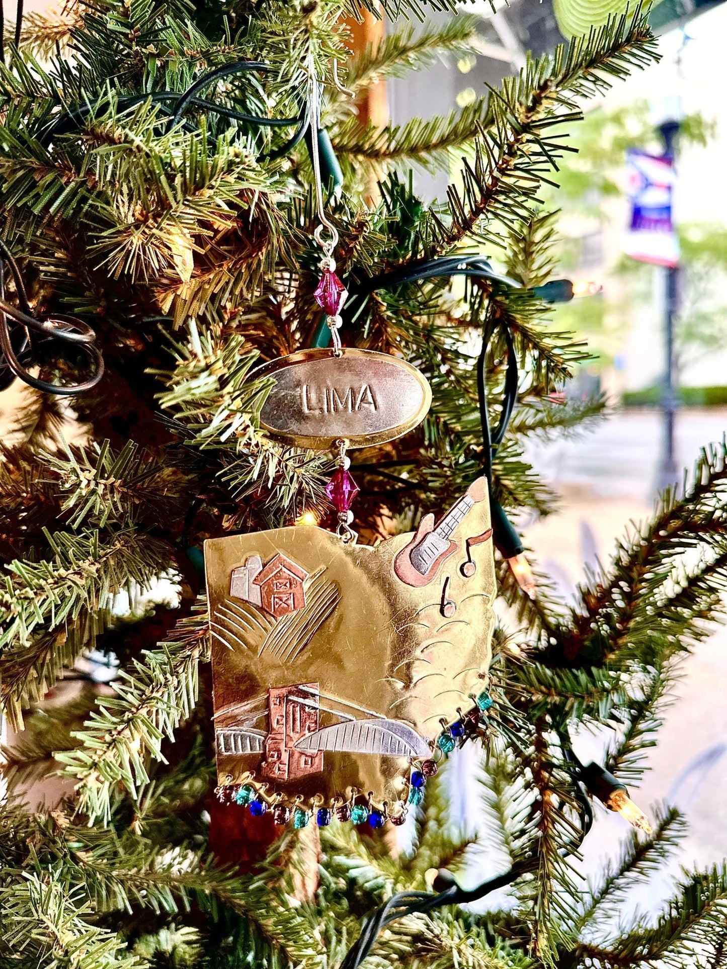 Handmade Lima, Ohio Ornament - The Meeting Place on Market
