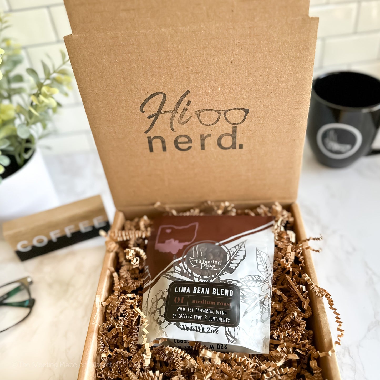 Hello Nerd Coffee Gift - Say It With Coffee CoffeeMail Gift Box - The Meeting Place on Market