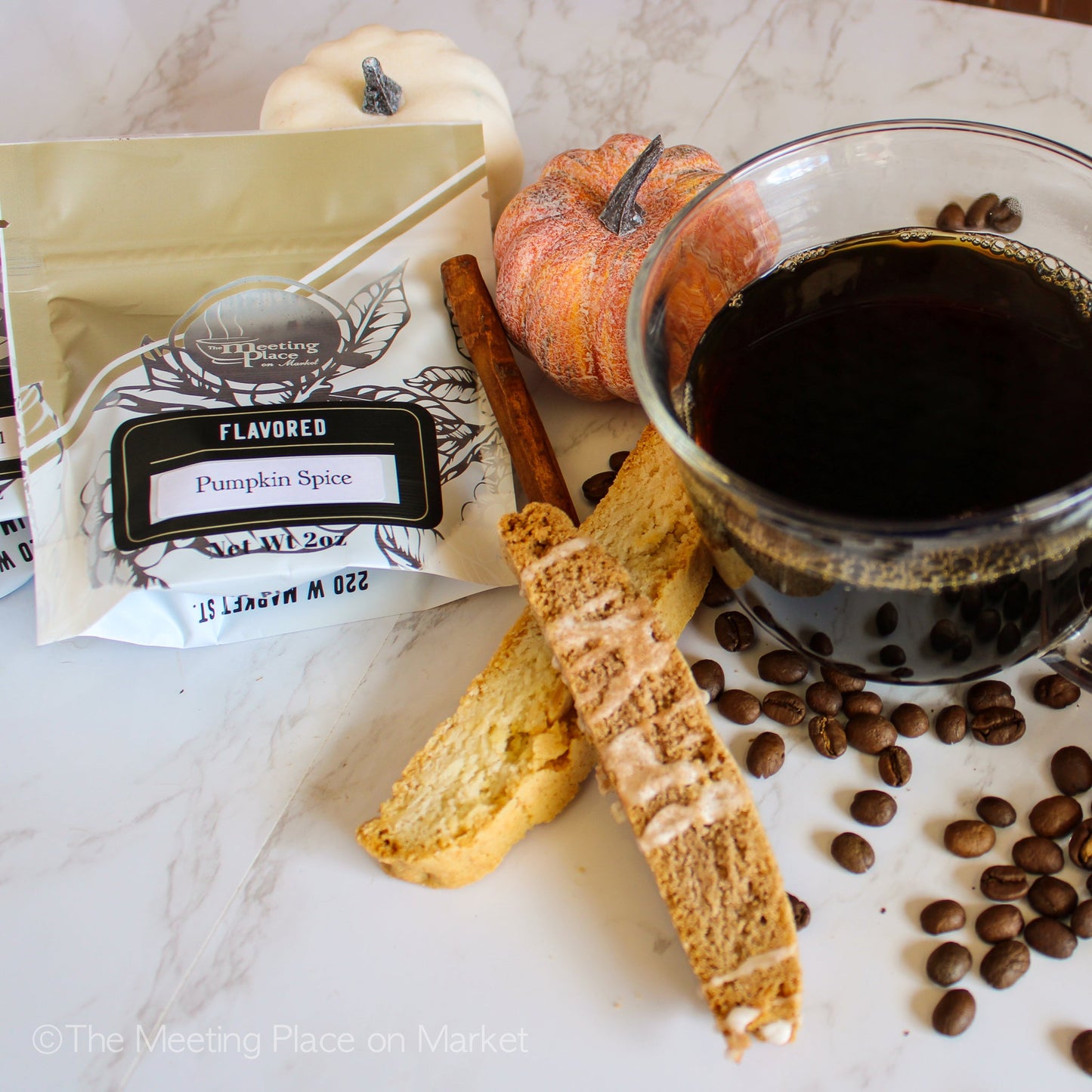 Holiday Coffees & Biscotti Gift, Christmas, Kwanza, Hanukkah Gift Set Christmas Gift Basket - The Meeting Place on Market