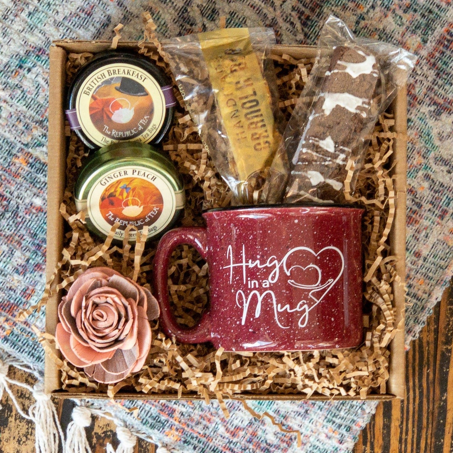 Hug in a Mug Tea Lover's Gift Box Valentine's Day Gift Basket - The Meeting Place on Market