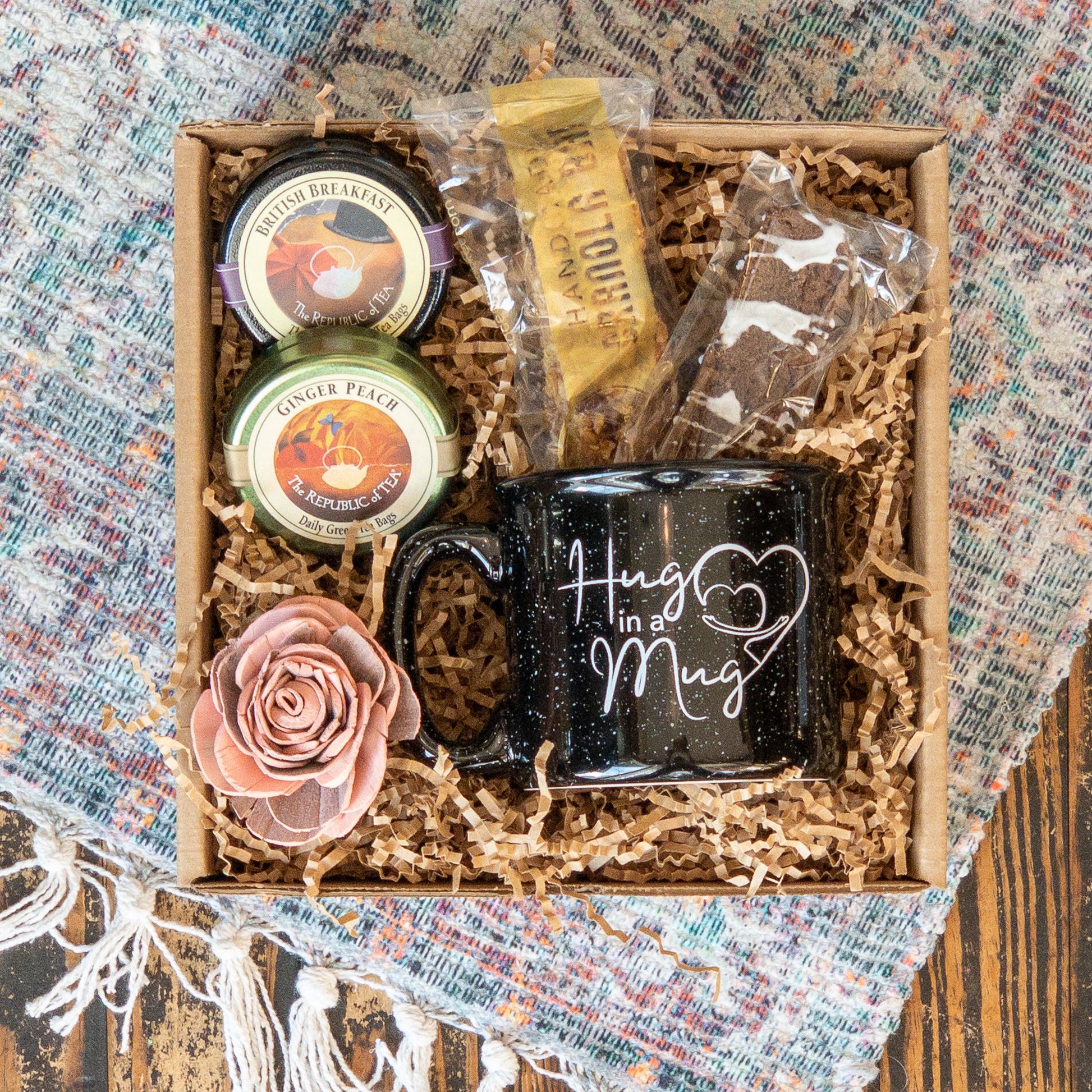 Hug in a Mug Tea Lover's Gift Box Valentine's Day Gift Basket - The Meeting Place on Market