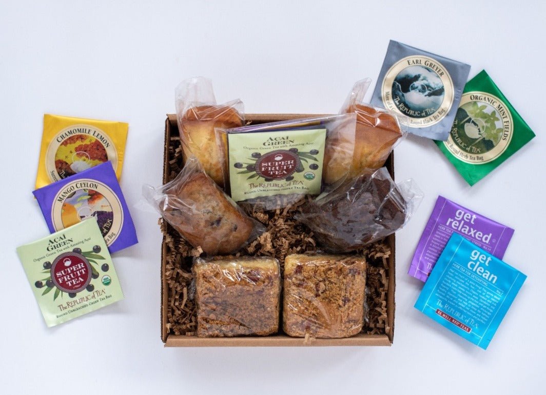 Mother's Day Tea & Baked Goods Gift Box Mother's Day Gift Basket - The Meeting Place on Market