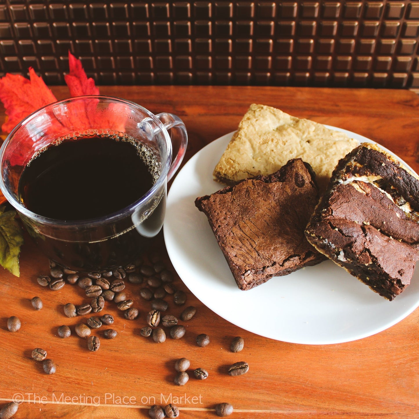 Thanksgiving Family & Friends Gift Basket with Coffee, Tea, Cocoa, Brownies, Granola Fall / Autumn Gifts - The Meeting Place on Market