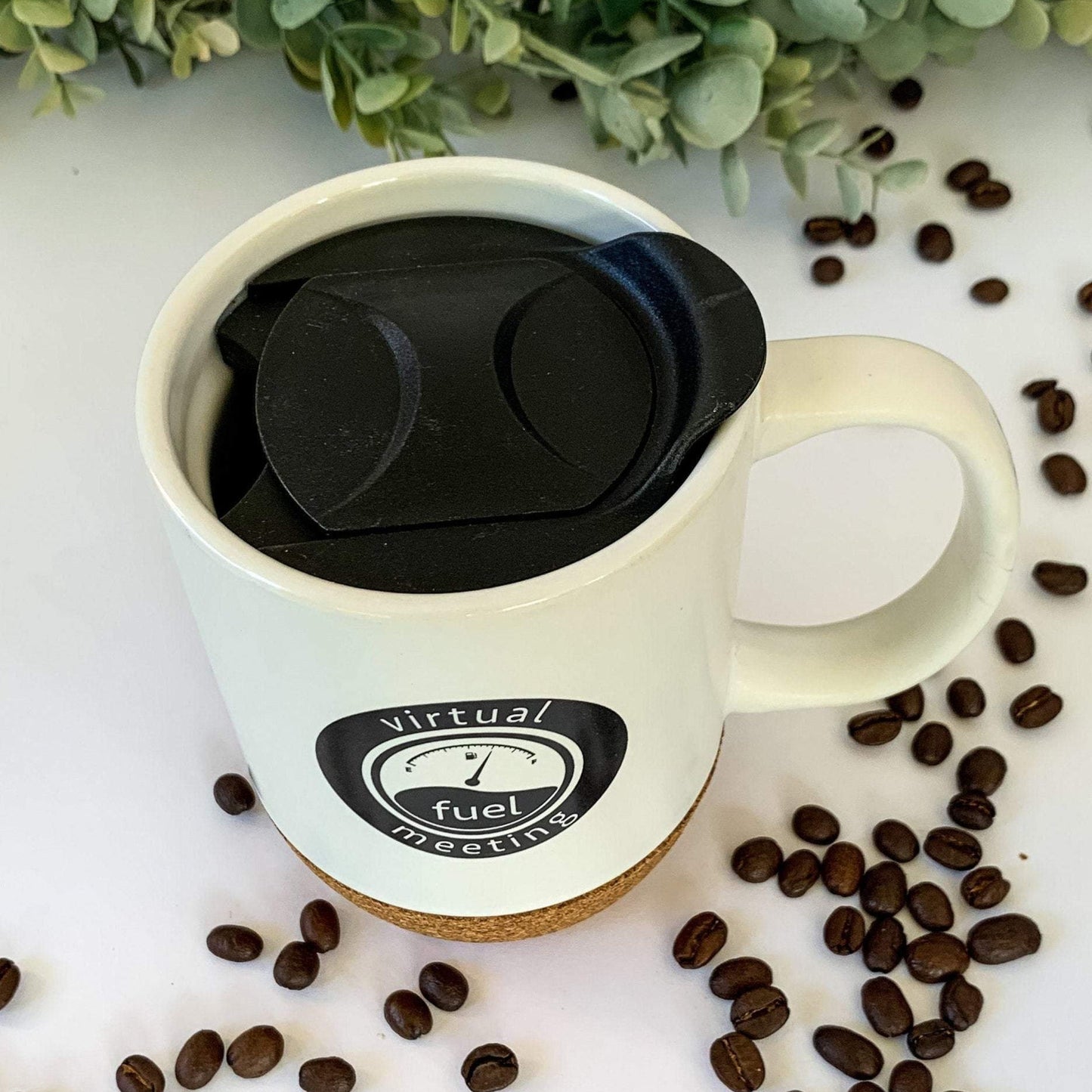 Virtual Meeting Gift Box with Gourmet Coffee and Cork Bottomed Mug Corporate Gift Baskets - The Meeting Place on Market