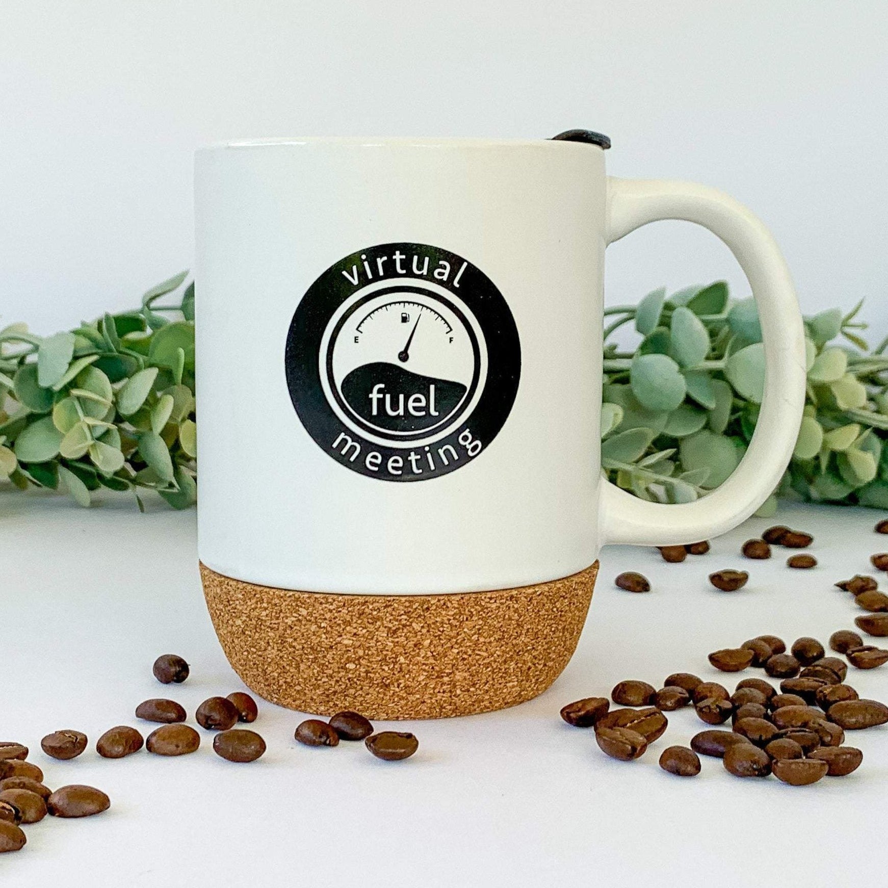 Virtual Meeting Gift Box with Gourmet Coffee and Cork Bottomed Mug Corporate Gift Baskets - The Meeting Place on Market