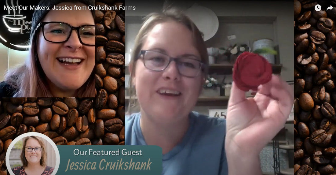 Meet our Makers: Jessica from Cruickshank Farms Presents Hand Painted Roses - The Meeting Place on Market