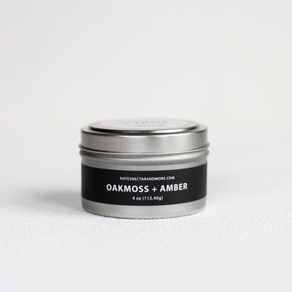 Oakmoss & Amber Beeswax Candle