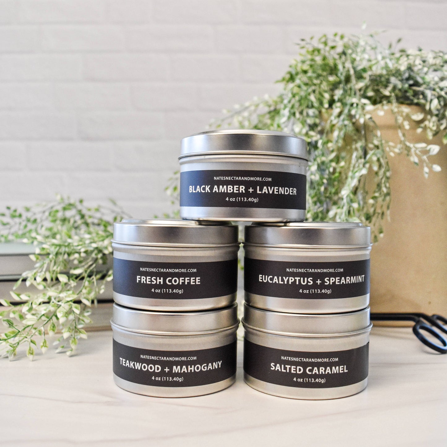 Lemon Pound Cake Beeswax Candle: Tin