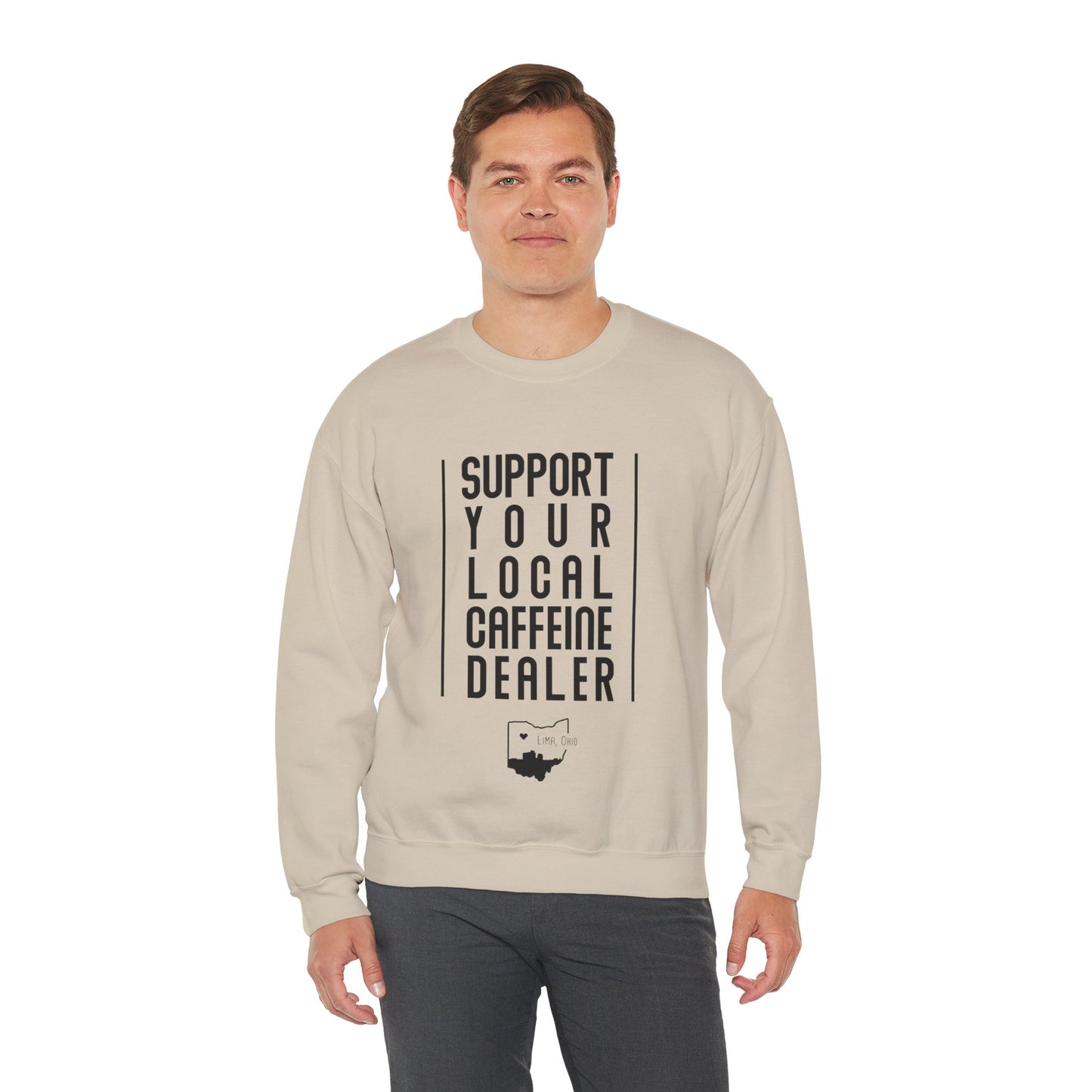 Local Caffeine Dealer Unisex Heavy Blend™ Crewneck Sweatshirt