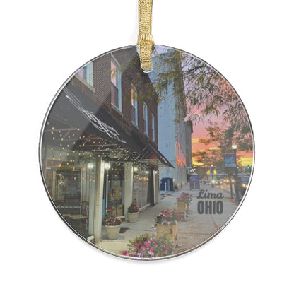 Sunrise in Downtown Lima Ornament | Lima, Ohio Gifts