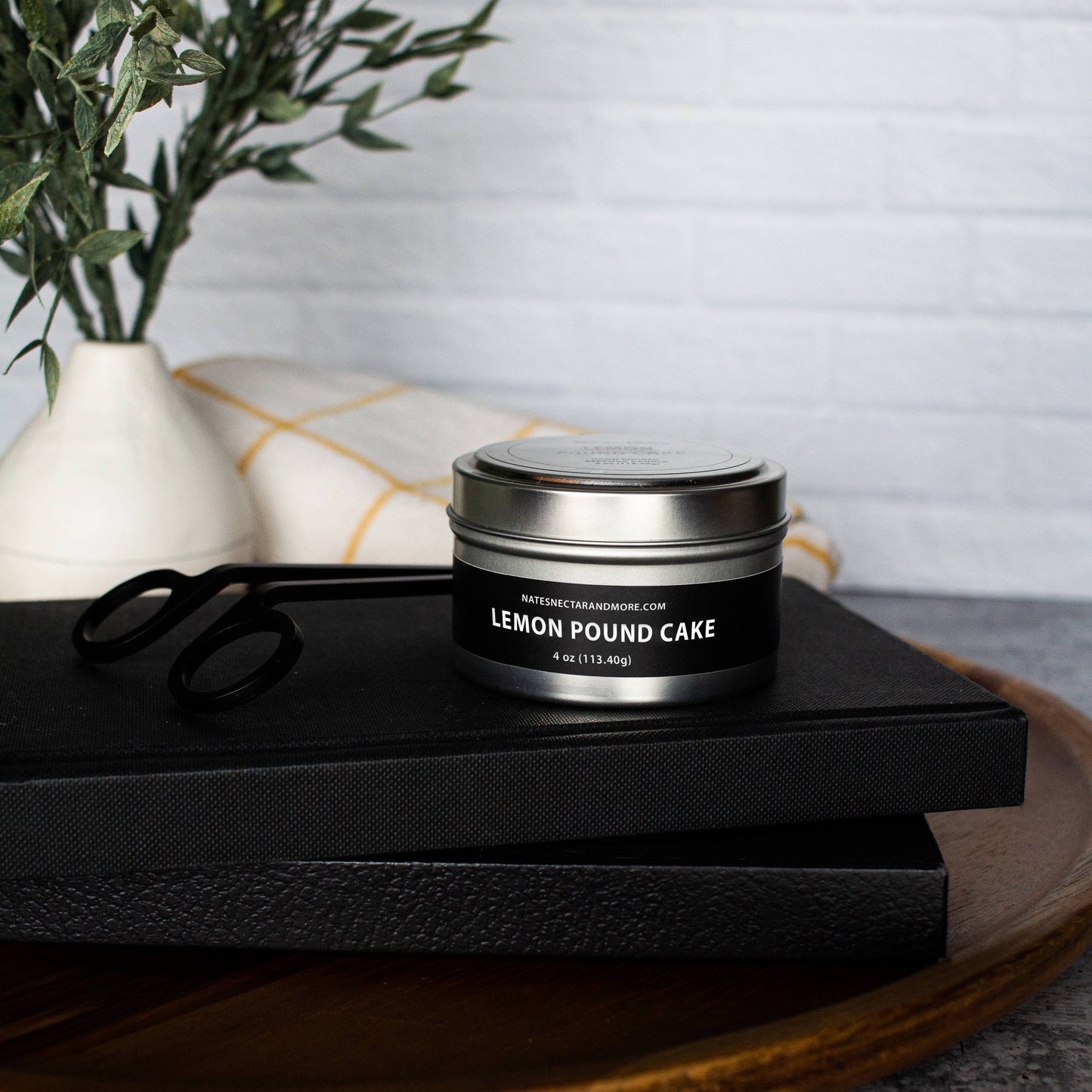 Lemon Pound Cake Beeswax Candle: Tin