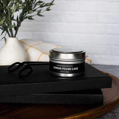 Lemon Pound Cake Beeswax Candle: Tin
