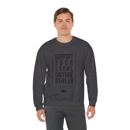 Local Caffeine Dealer Unisex Heavy Blend™ Crewneck Sweatshirt