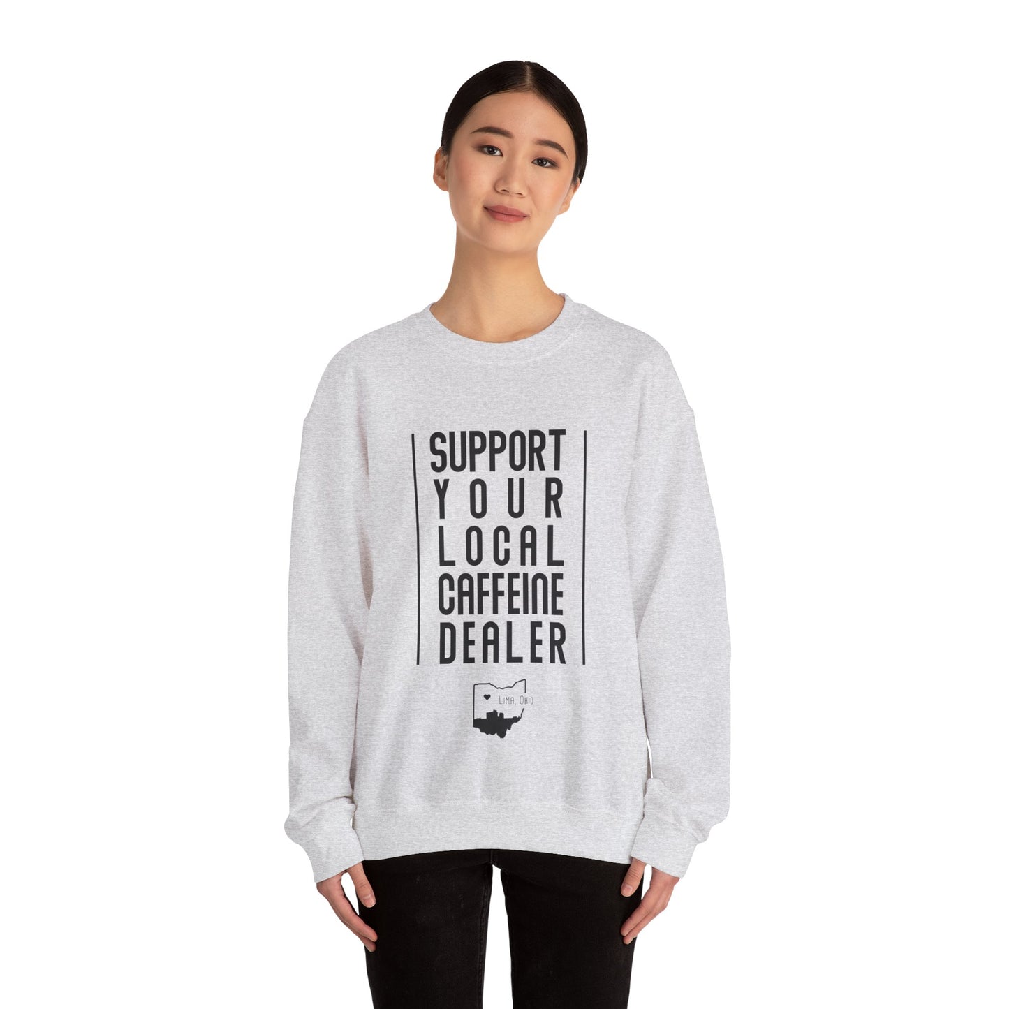 Local Caffeine Dealer Unisex Heavy Blend™ Crewneck Sweatshirt