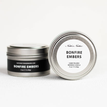 Bonfire Embers Beeswax Candle