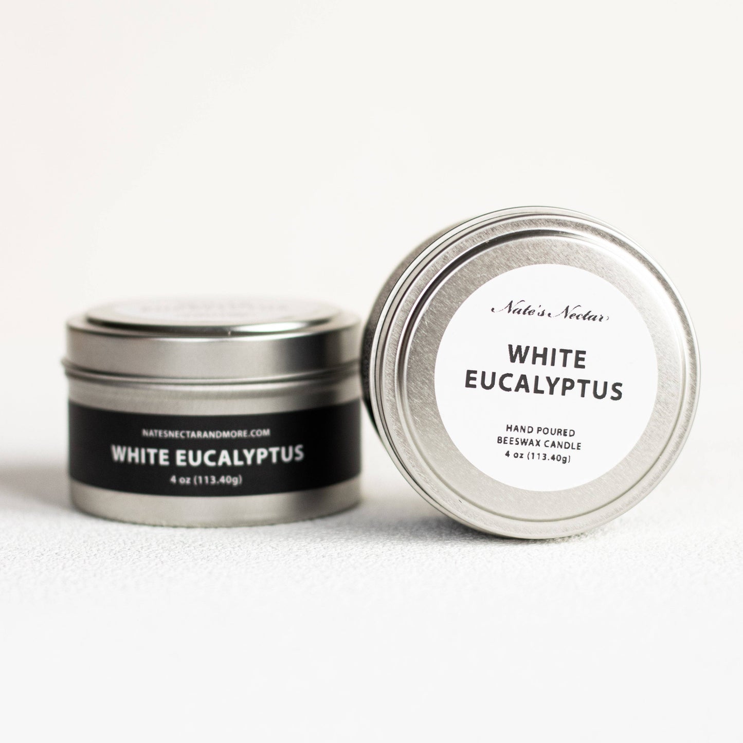 White Eucalyptus Beeswax Candle