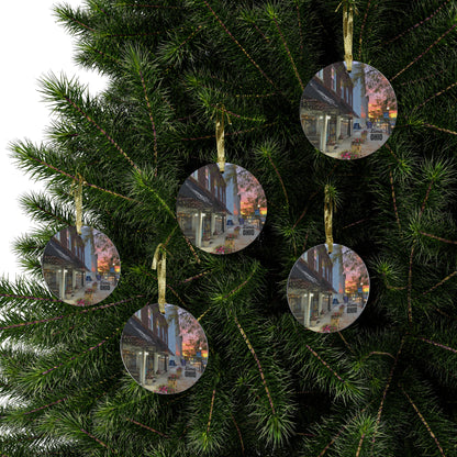 Sunrise in Downtown Lima Ornament | Lima, Ohio Gifts