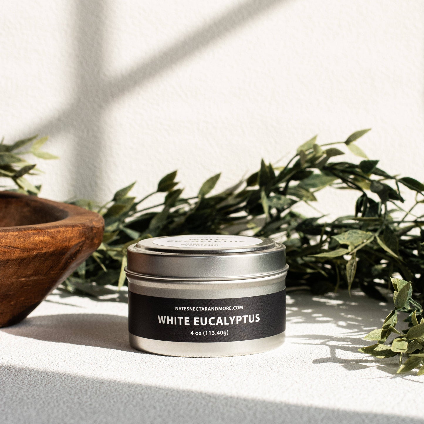 White Eucalyptus Beeswax Candle