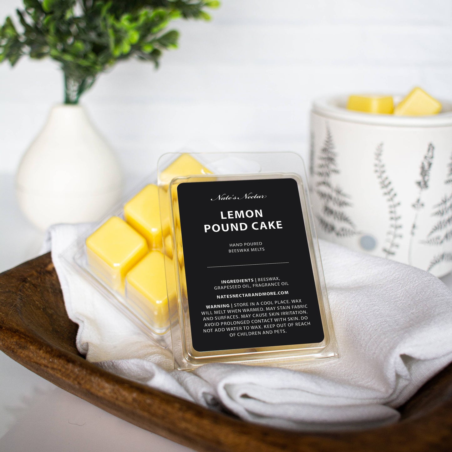 Lemon Pound Cake Beeswax Candle: Tin