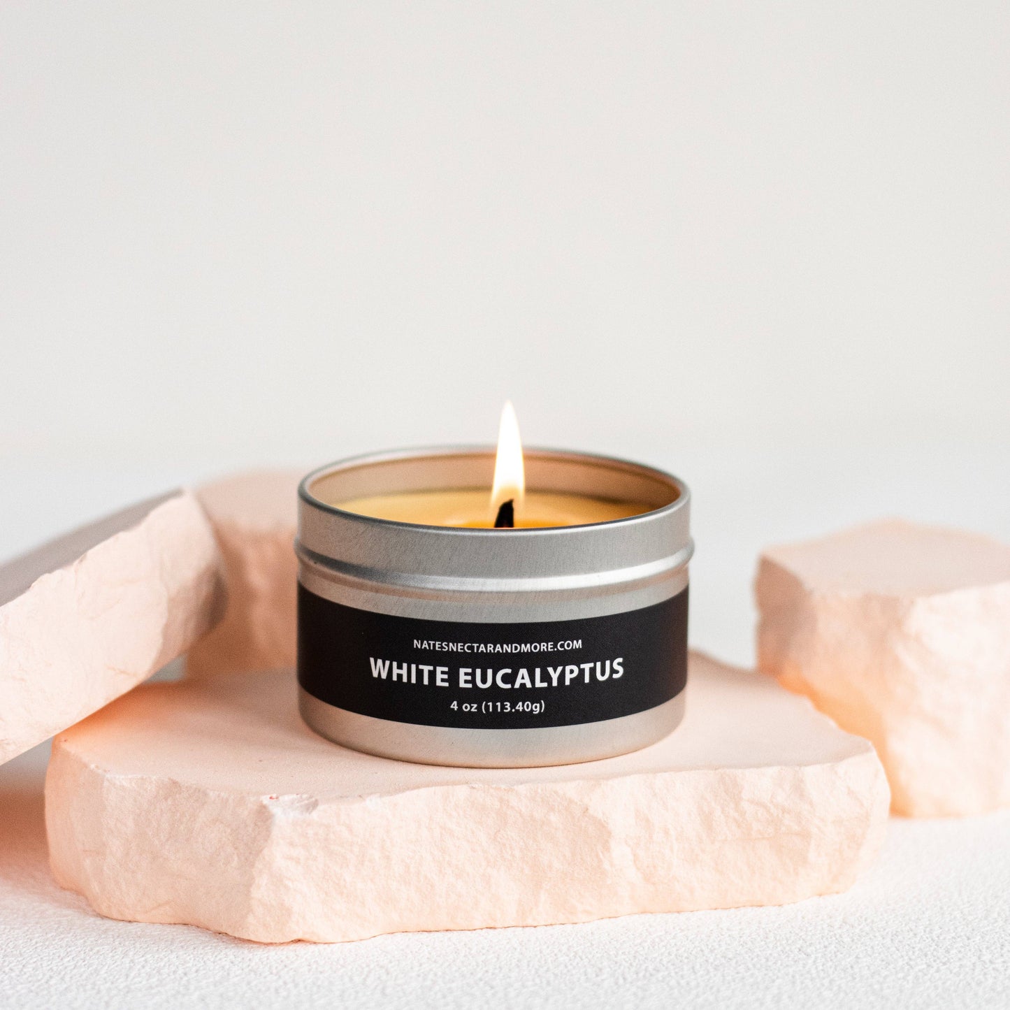 White Eucalyptus Beeswax Candle