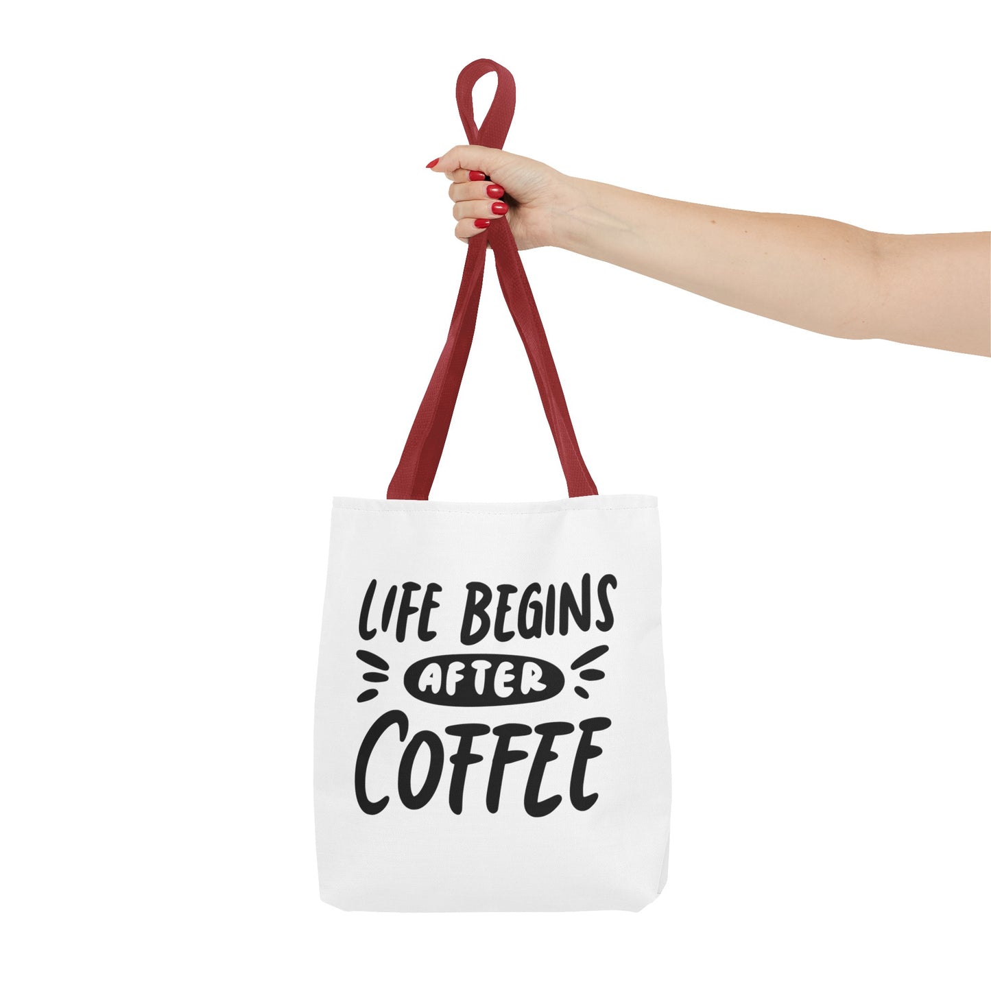 Life Begins After Coffee Tote Bag