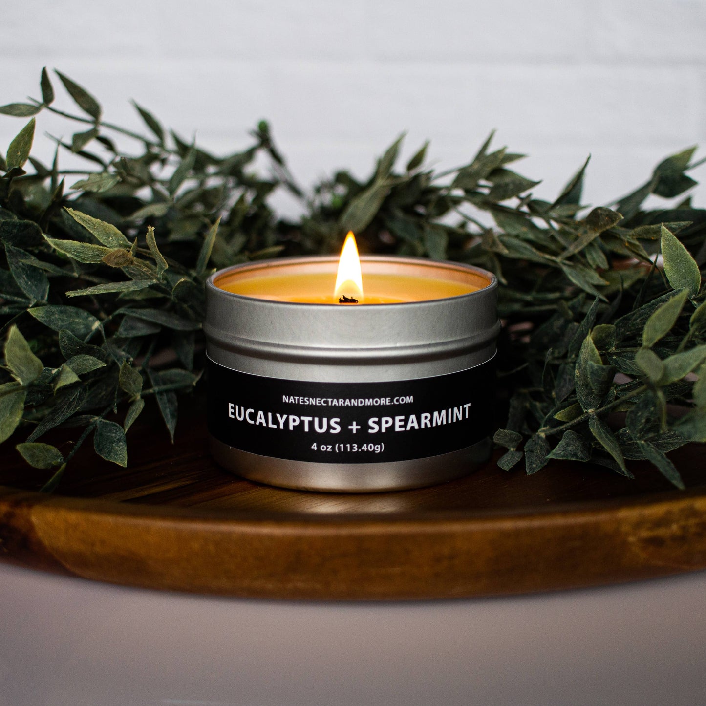Eucalyptus & Spearmint Beeswax Candle Tin