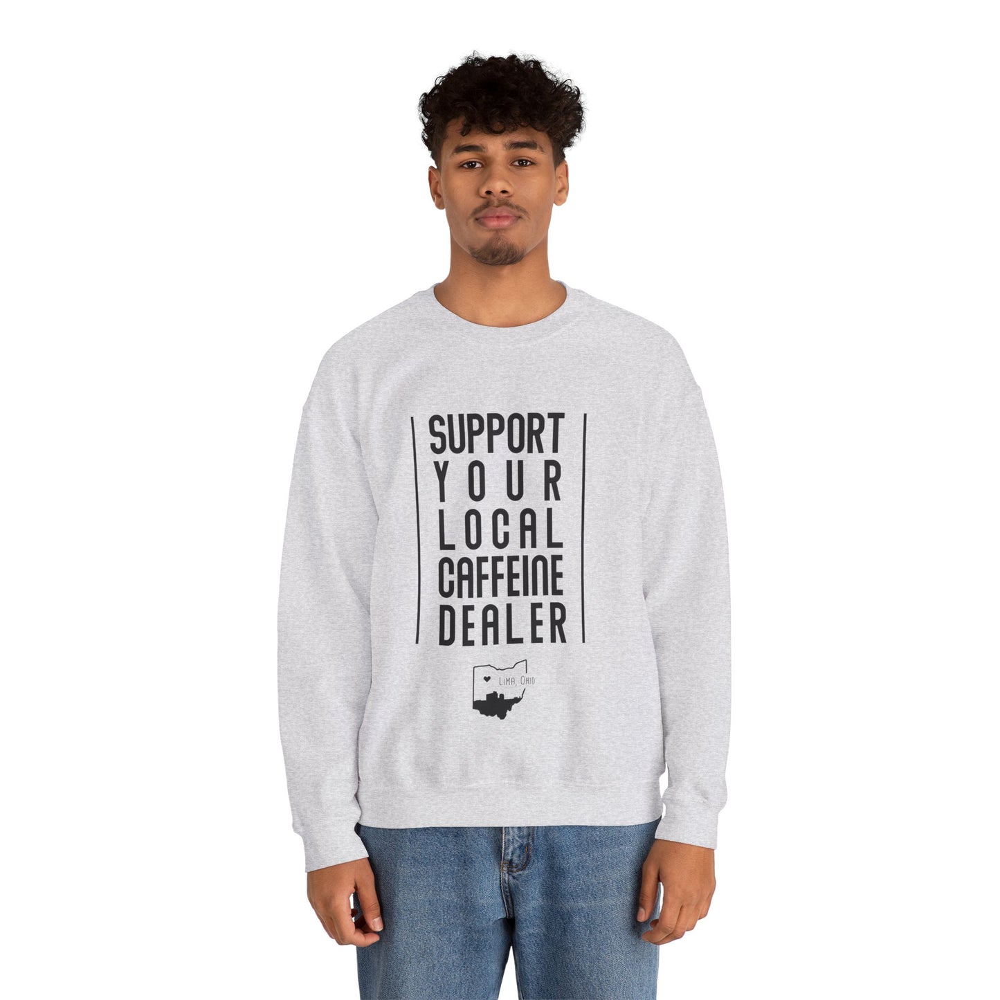 Local Caffeine Dealer Unisex Heavy Blend™ Crewneck Sweatshirt