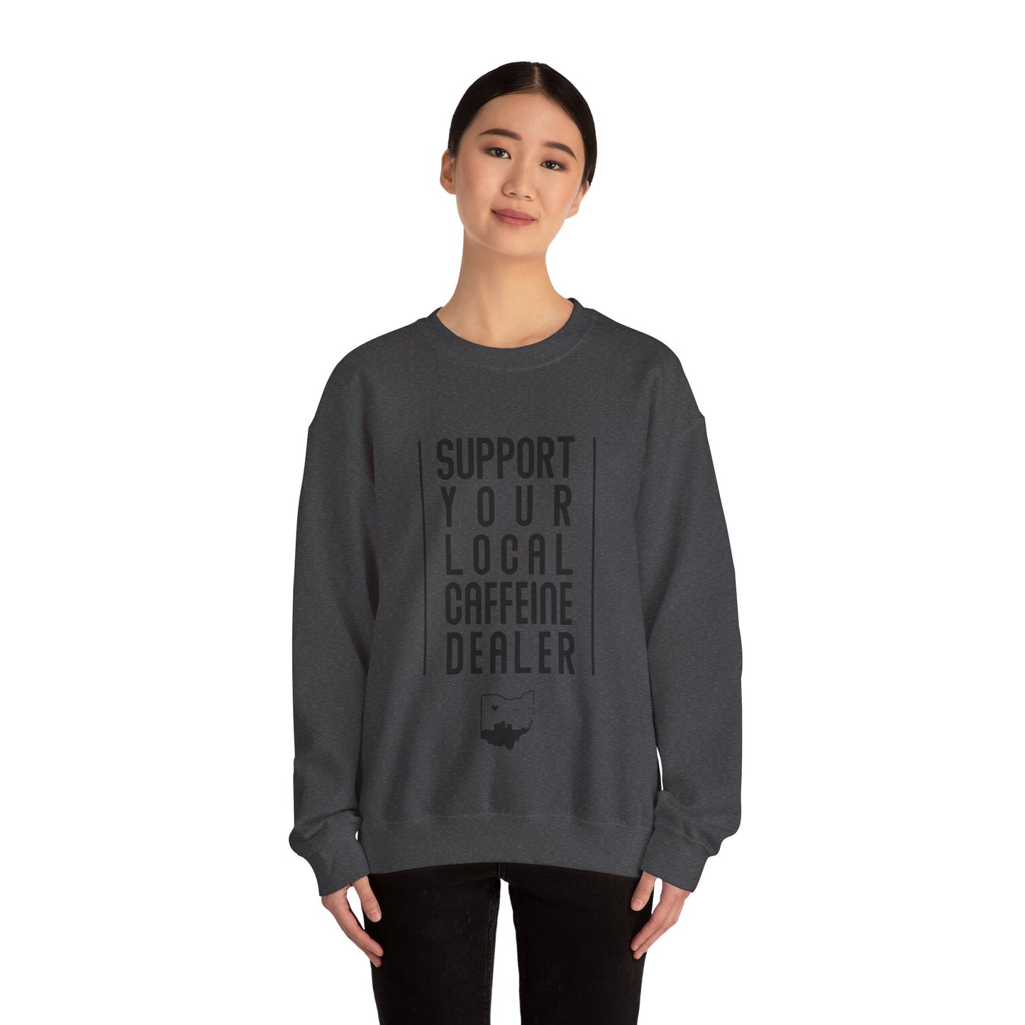 Local Caffeine Dealer Unisex Heavy Blend™ Crewneck Sweatshirt