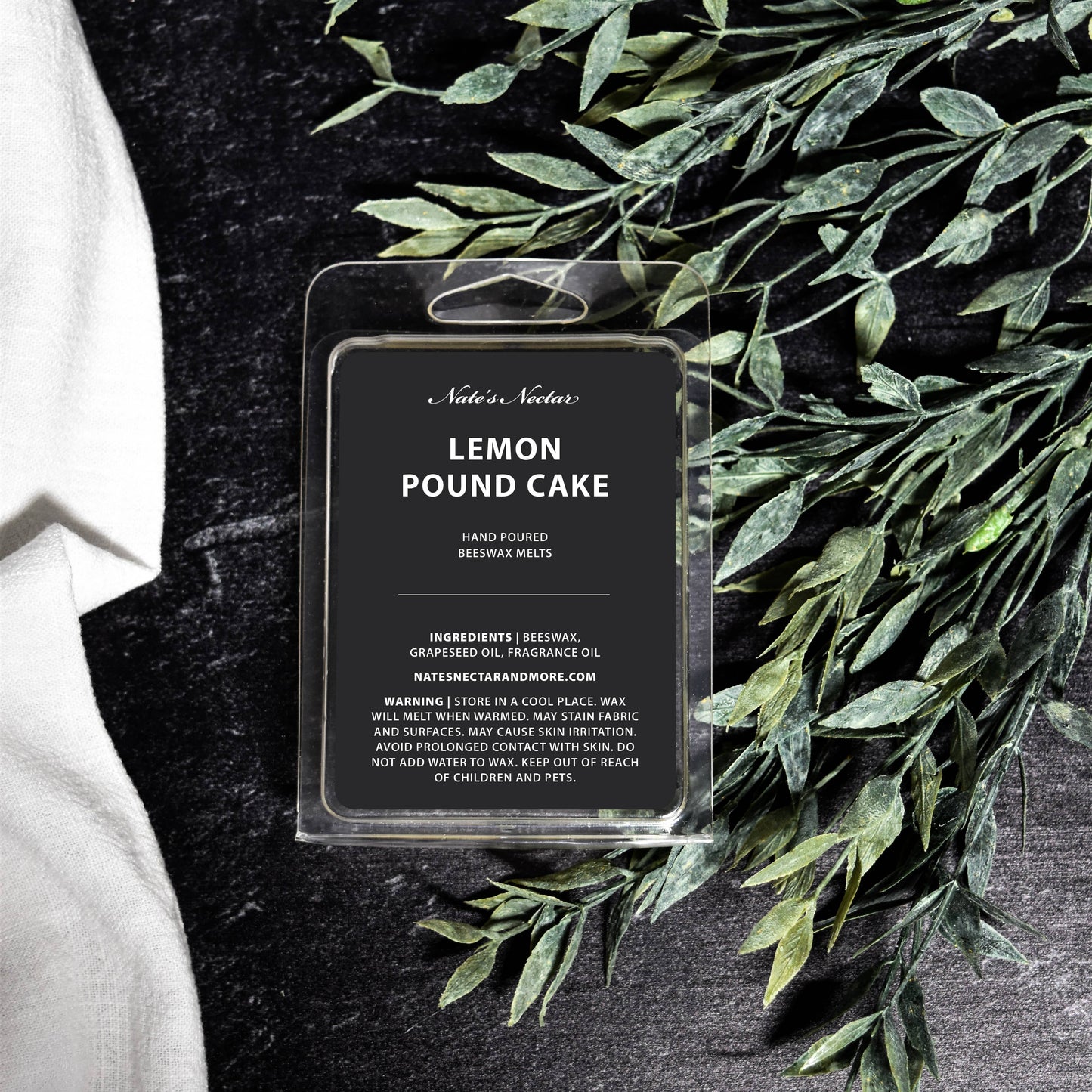 Lemon Pound Cake Beeswax Candle: Tin