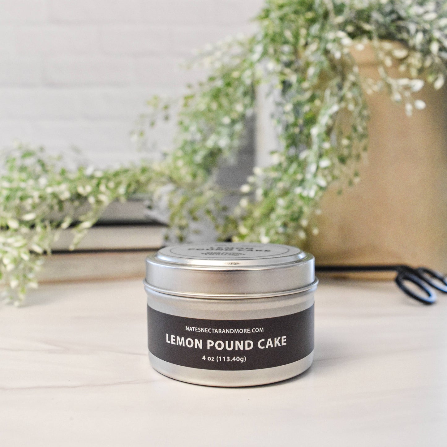 Lemon Pound Cake Beeswax Candle: Tin